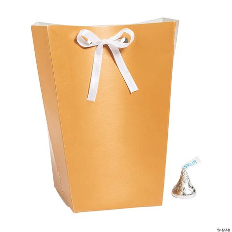 Large Copper Favor Boxes with Ribbon 